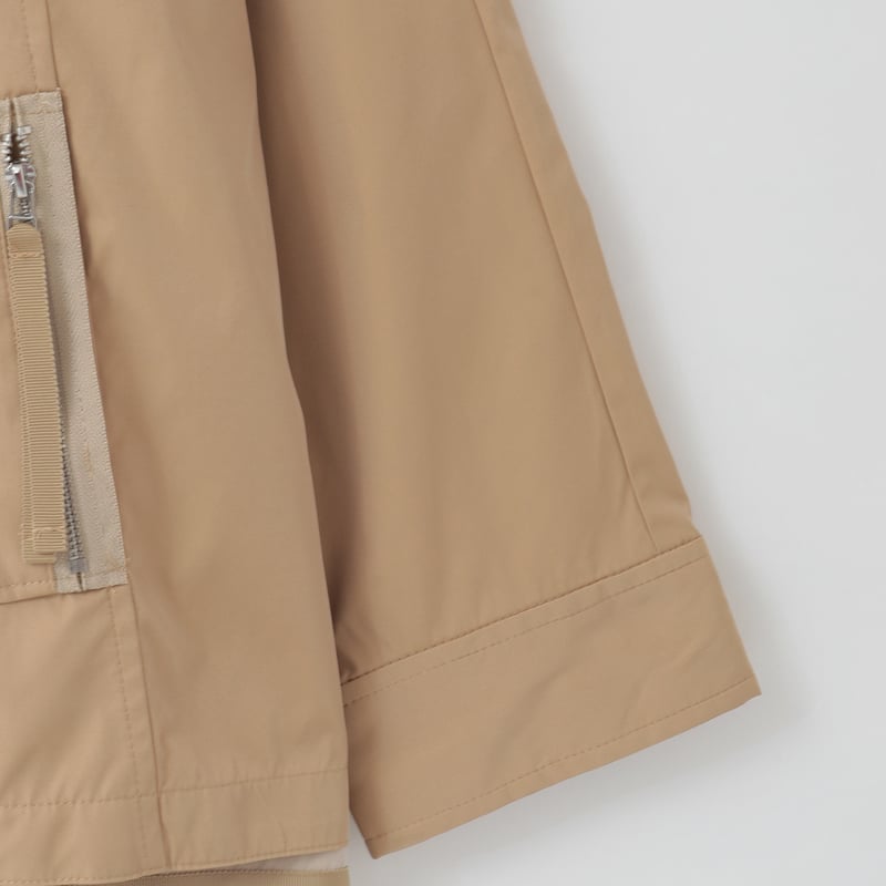 洗える】配色ポイントスクエアヘムデザインブルゾン [41714310