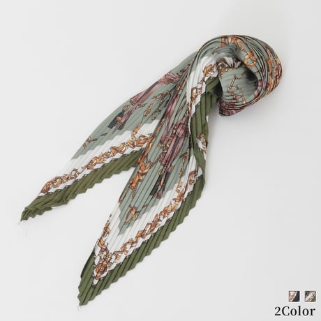 プリーツプリーズ　ストール　ボタニカル 楽天市場】【中古】 プリーツストール PP04-AD027 レディース