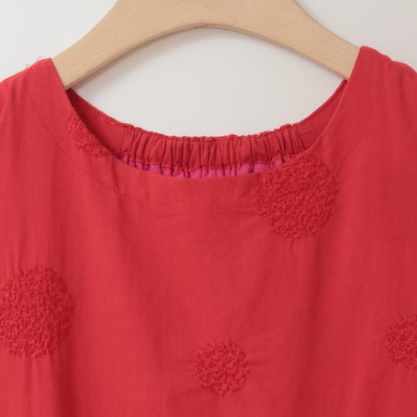 【リバーシブル】サークル刺繍ノースリーブワンピース[61716221]natural mist