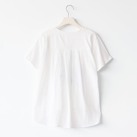 異素材切替えミシン刺繍カットソー[41411595]naturalmist