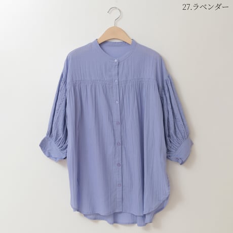 アイレットボリュームスリーブブラウス[41713422]natural mist