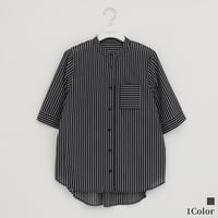 配色ストライプバンドカラーシャツ

[32623286]capricious