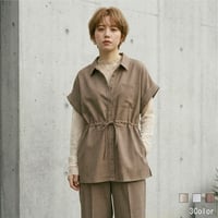 リネンライクチュニック丈ブラウス[15843035]オンライン限定