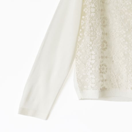 レース刺繍シアーカーディガン[41412386]natural mist