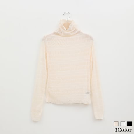 スカラップレースニットプルオーバー[41411221]natural mist スカラップレースニットプルオーバー[41411221]natural mist