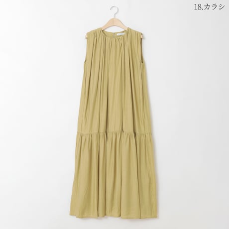 ティアードノースリーブワンピース

[61216292]natural mist