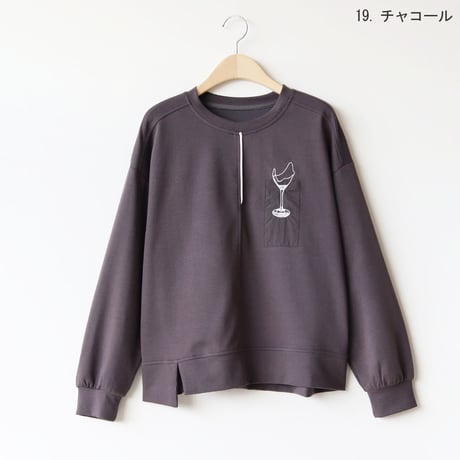 ワンポイントモチーフ刺繍プルオーバー[22031419]vivid