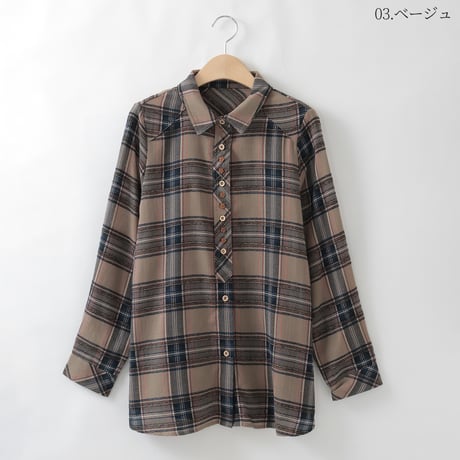 ニュアンスチェックボタンデザインシャツ

[61713572]natural mist