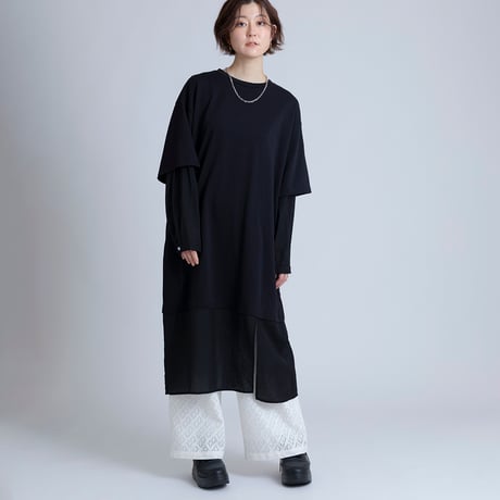 レイヤード風オーバーサイズワンピース[15846051]オンライン限定
