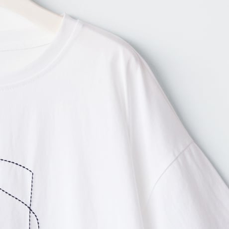 ミシンステッチフラワーデザインカットソー[41411587]naturalmist