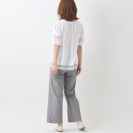 デザインポケットワイドパンツ[31917157]natural mist