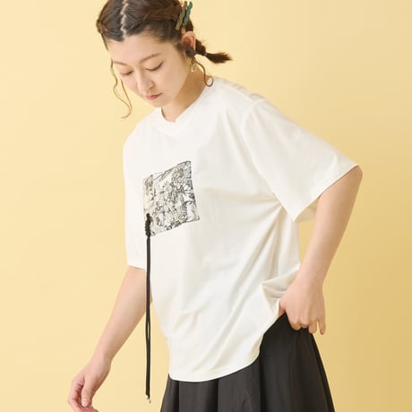イレギュラーヘムコラージュTシャツ[22031143]vivid