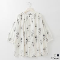 エンブロイダリーフラワーバンドカラーブラウス

[61713712]natural mist
