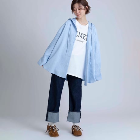 ロゴプリントオーバーロングTシャツ[15841031]オンライン限定