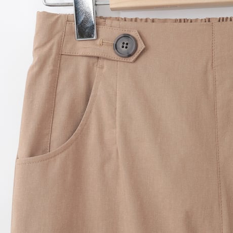 フロントボタンストレッチパンツ  [41717301]natural mist