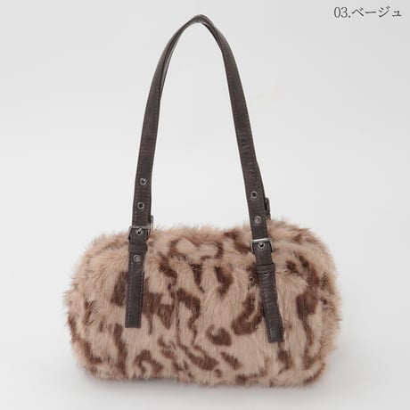 フェイクファーベルトハンドルバッグ[14948018]オンライン限定