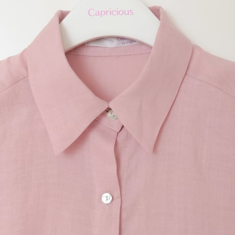 シェル調ボタンリネンシャツ[14923320]capricious