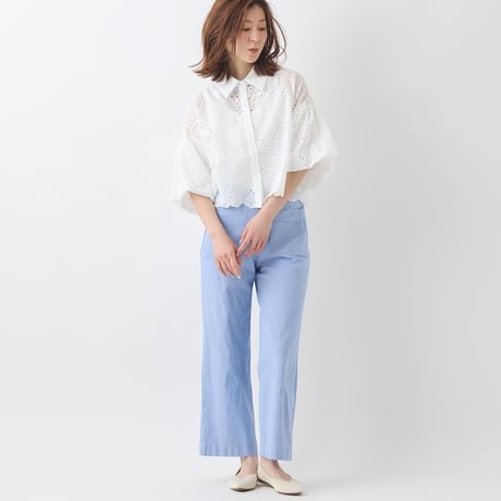 デザインポケットワイドパンツ[31917157]natural mist