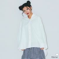 BIGサイズバックギャザシャツ[31833154]vivid