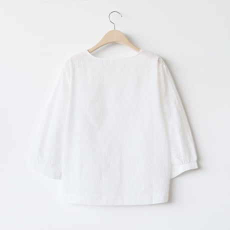 スカラップ刺繍コットンブラウス[41413665_05]natural mist