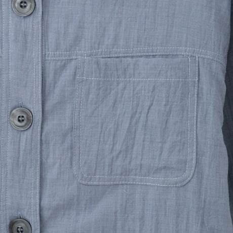 ビックボタンラウンドヘムデザインシャツ

[41413755]natural mist