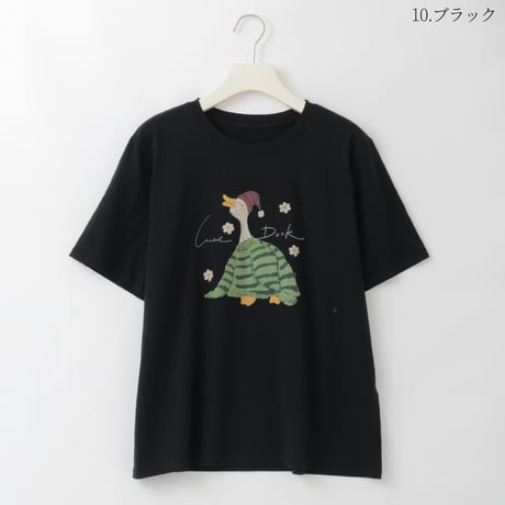 Love DuckアートプリントTシャツ

[22011534]natural mist