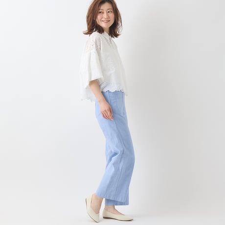デザインポケットワイドパンツ[31917157]natural mist
