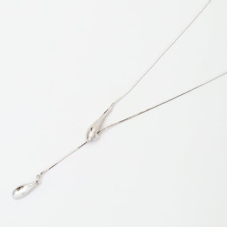 ドロップモチーフY字ネックレス[91918145]natural mist