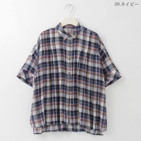 マドラスチェックシアーシャツ

[61713856]natural mist