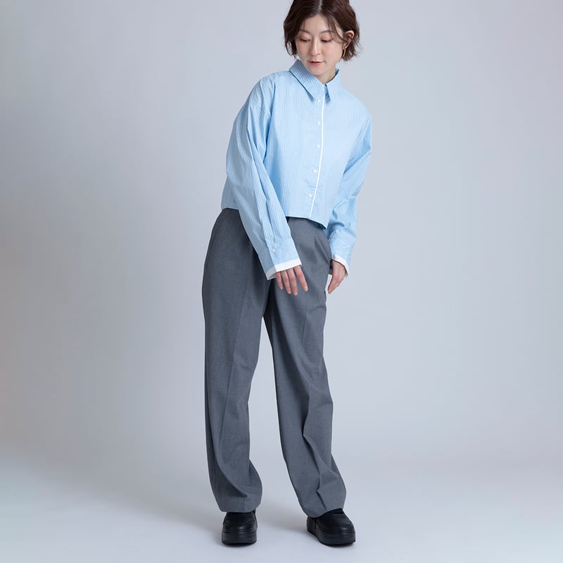 ストライプショートシャツ[15843026]オンライン限定 | natural mist Class
