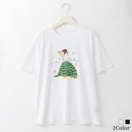 Love DuckアートプリントTシャツ

[22011534]natural mist