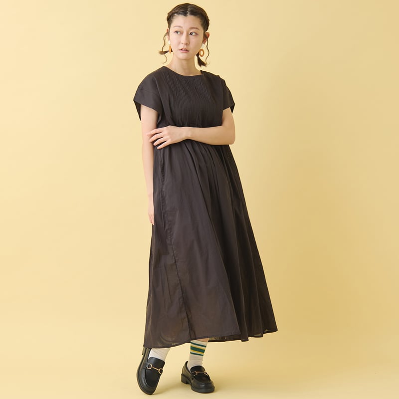 かぐれ　フレンチスリーブ　ピンタックワンピース　美品☆ かぐれ（カグレ）の「ピンタックワンピース（ワンピース）」 - WEAR