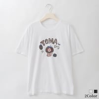 TOMA DOGアートプリントTシャツ

[22011535]natural mist