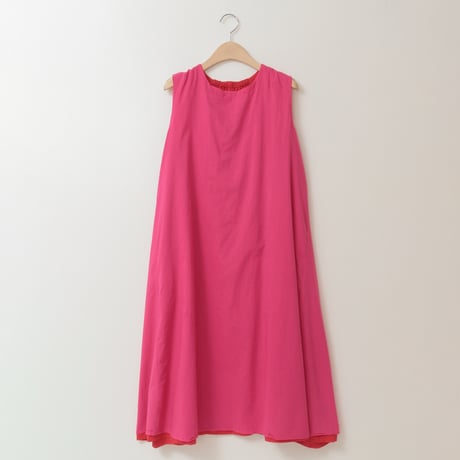 【リバーシブル】サークル刺繍ノースリーブワンピース[61716221]natural mist