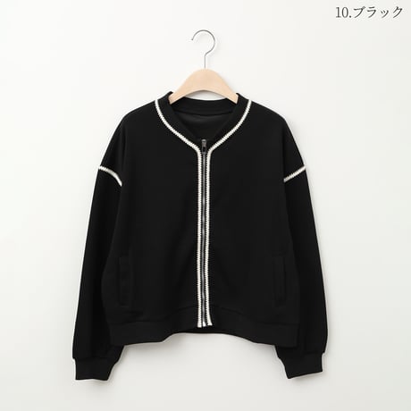 コードアクセントジップアッププルオーバー[22034232]vivid