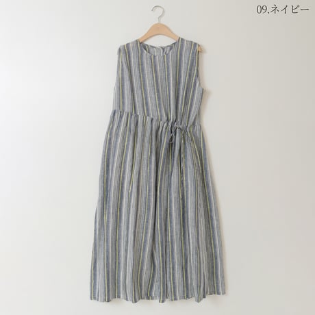 マルチストライプウエストギャザーワンピース

[41416256]natural mist