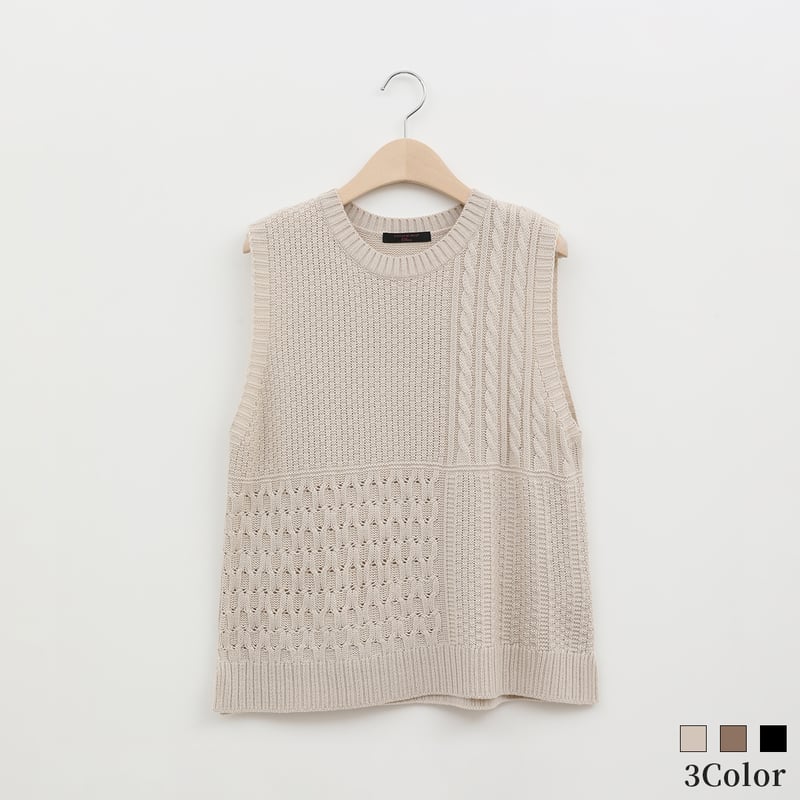 NATAL DESIGN - ＊ネイタルデザイン レイヤード ベスト ウール切替 ベスト M ネイタルデザイン レイヤード ベスト ウール切替 ベスト M