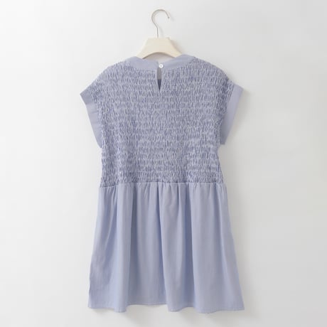 シャーリングゴムフレアチュニックブラウス

[30113689]natural mist
