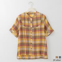 マドラスチェックシアーブラウス

[61713855]natural mist