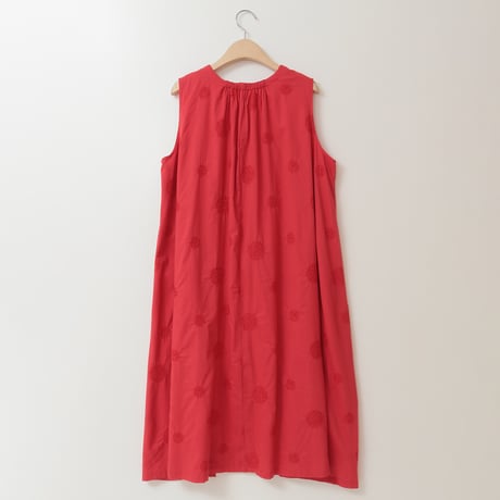 【リバーシブル】サークル刺繍ノースリーブワンピース[61716221]natural mist