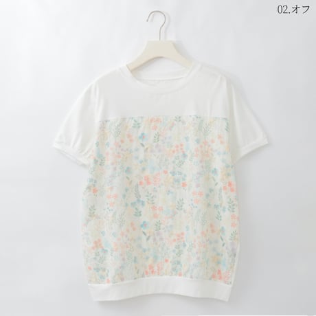 フラワープリント刺繍コラージュカットソー

[22011536]natural mist