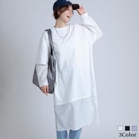 レイヤード風オーバーサイズワンピース[15846051]オンライン限定