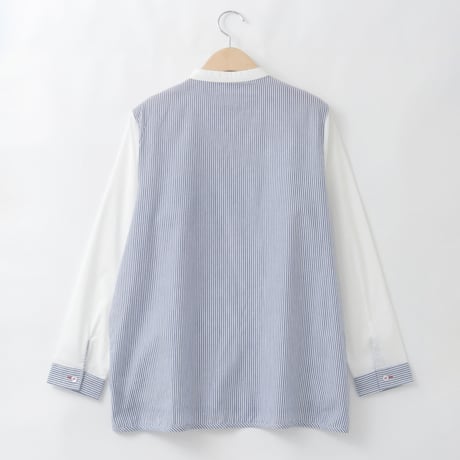 ダブルポケットバンドカラーデザインシャツ

[30113648]natural mist