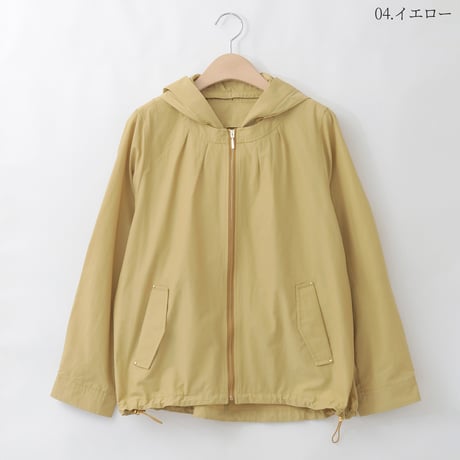 【洗える】立体タックフーディーブルゾン  [41714447]natural mist