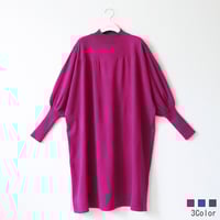 【Relaxed Fit】バルーンスリーブニットワンピース[20122038]capricious