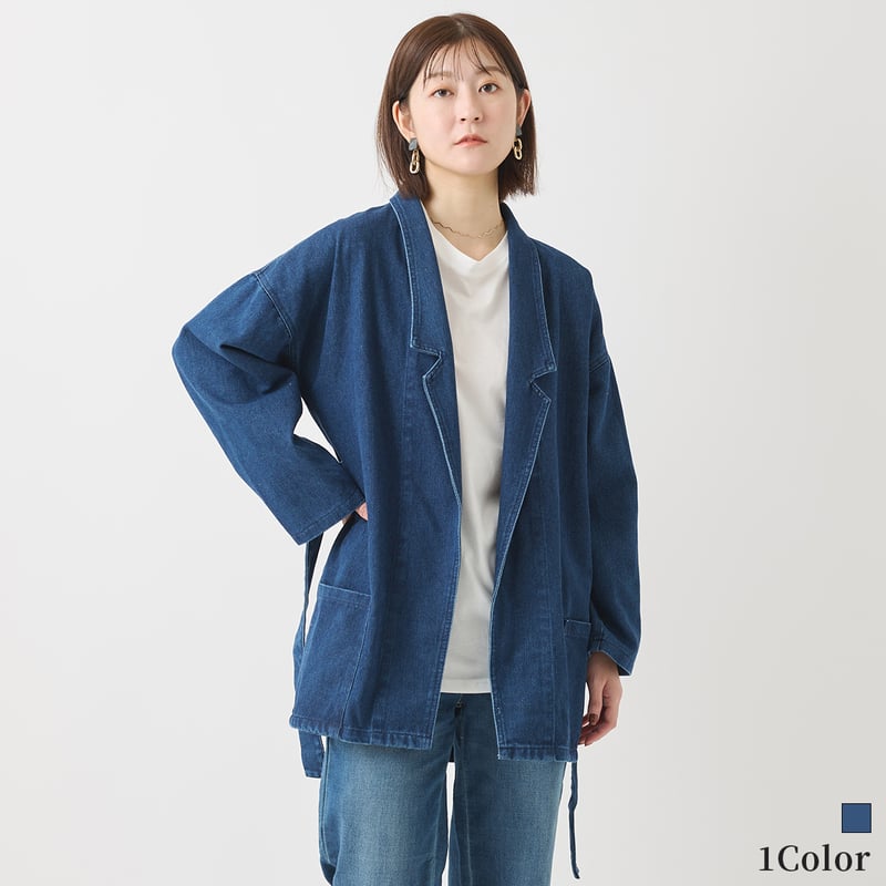 デニムロングジャケット[41414162]natural mist | natural mis