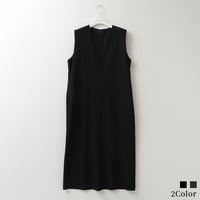 スリットネックスリーブレスワンピース[62726126]capricious