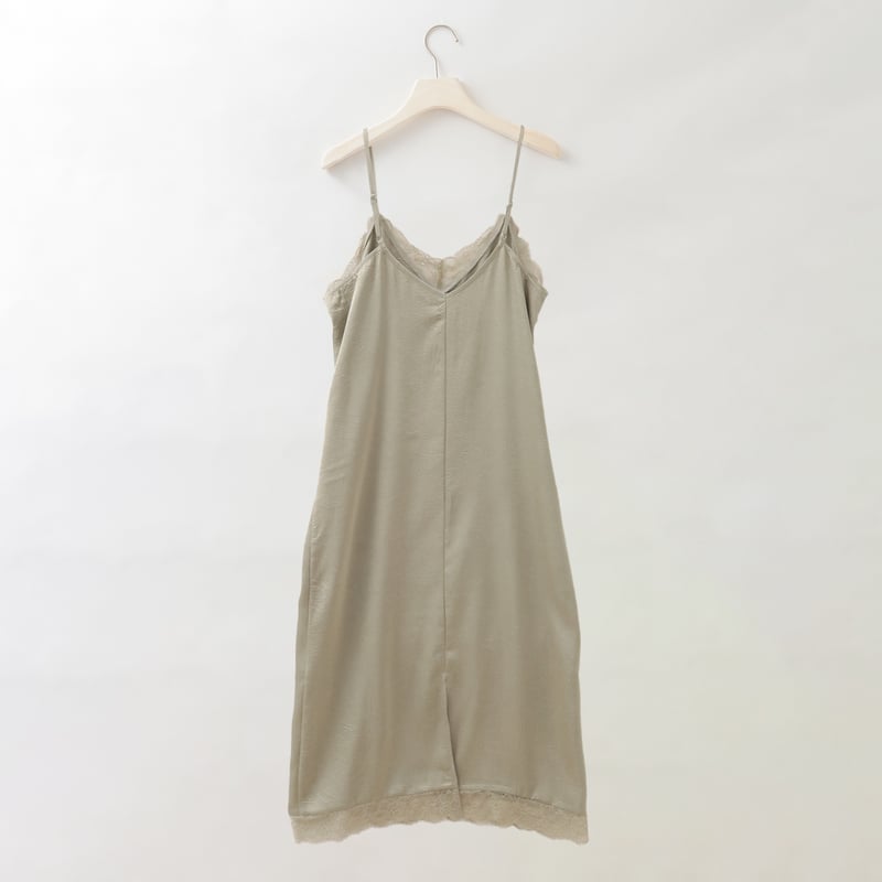 サテンレースワンピース [15856344]&Noel | natural mist Class