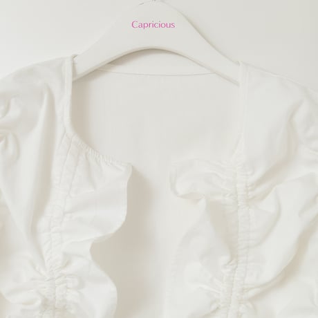 リボンアクセントギャザーフリルブラウス[62724160]capricious