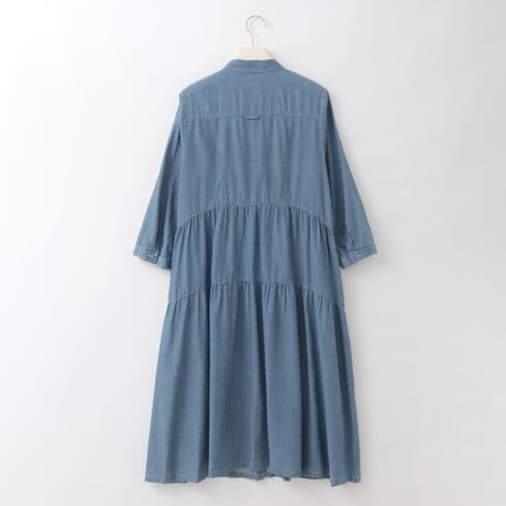 【洗える】バックティアードデニムデザインワンピース

[71216413]natural mist